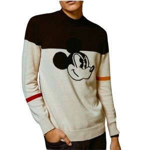 NWOT Frank & Oak Mickey Mouse Limited Edition Disney Collab Knit Men’s Size L